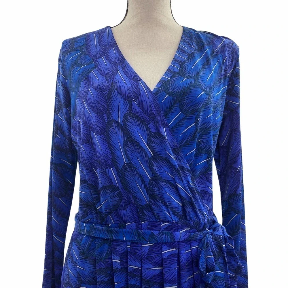 Gypsy Mara Hoffman Feather Faux Wrap Dress Small